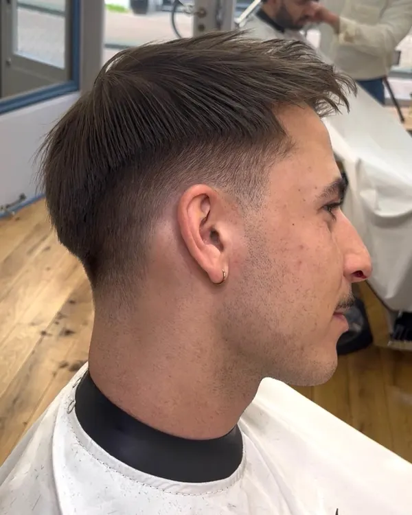 Textured crop with a low fade